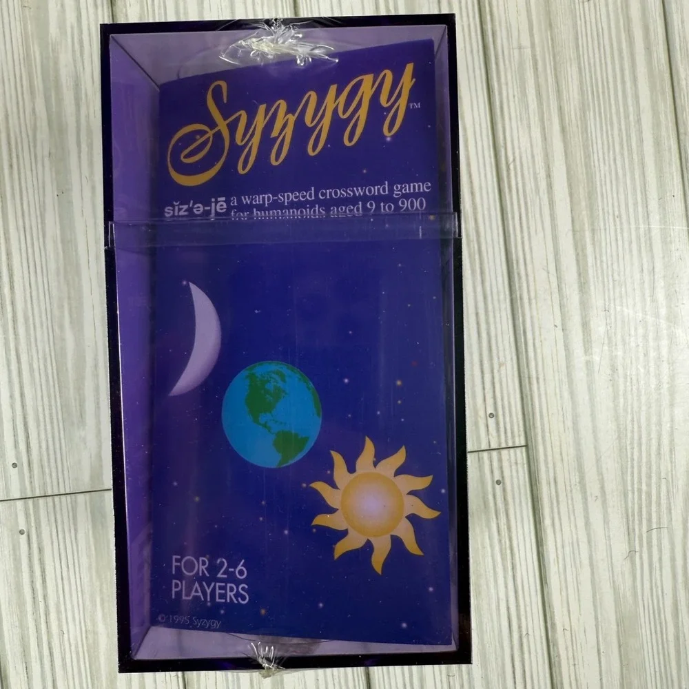 Syzygy Word Game Fast-Paced Fun-to-play Word Game 1999 Crossword‎ NEW SEALED USA